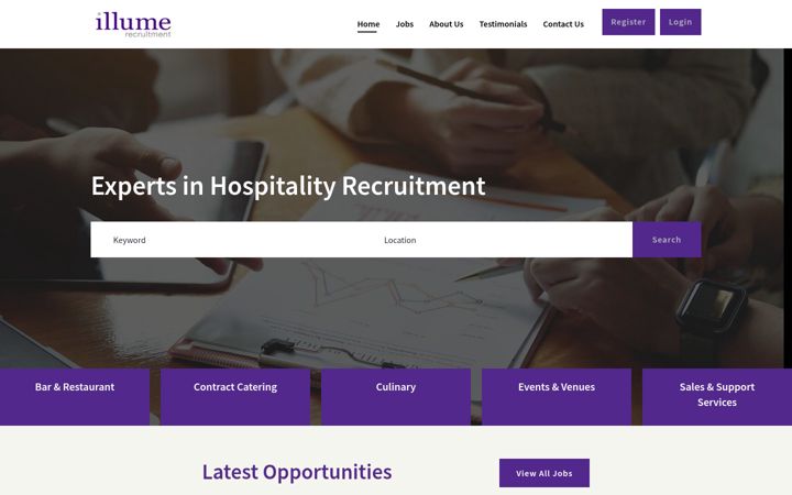 Screenshot of illume-recruitment.com