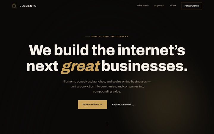 Screenshot of illumento.com