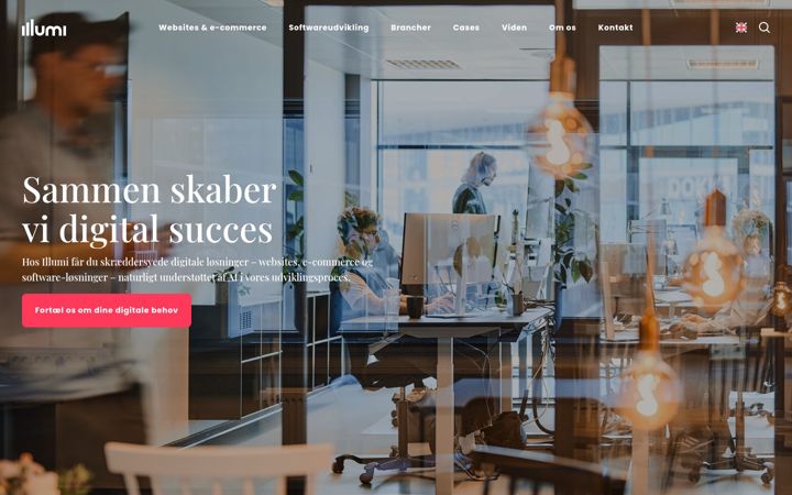 Screenshot of illumi.dk