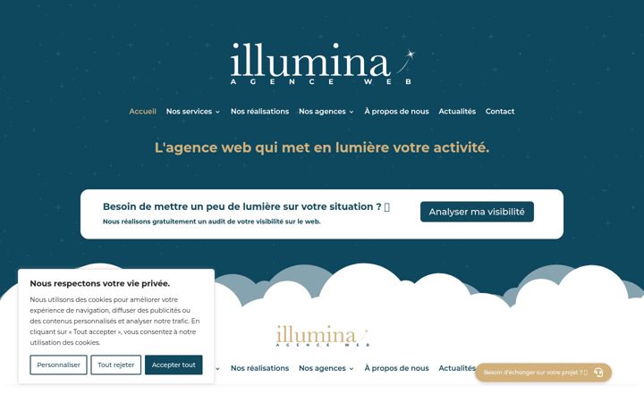 Screenshot of illumina-agence.fr