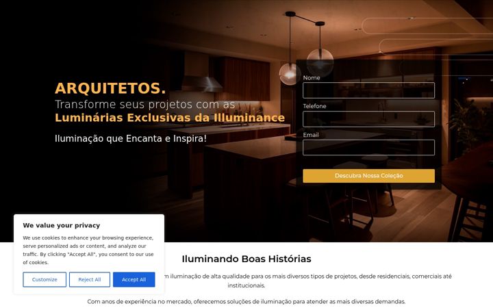 Screenshot of illuminance.com.br