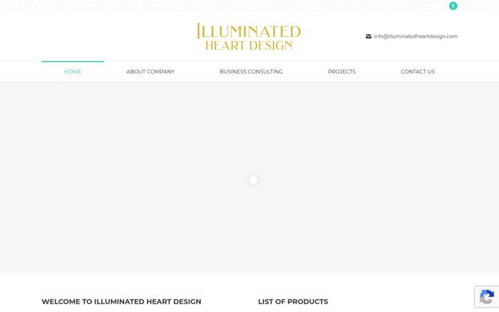 Screenshot of illuminatedheartdesign.com