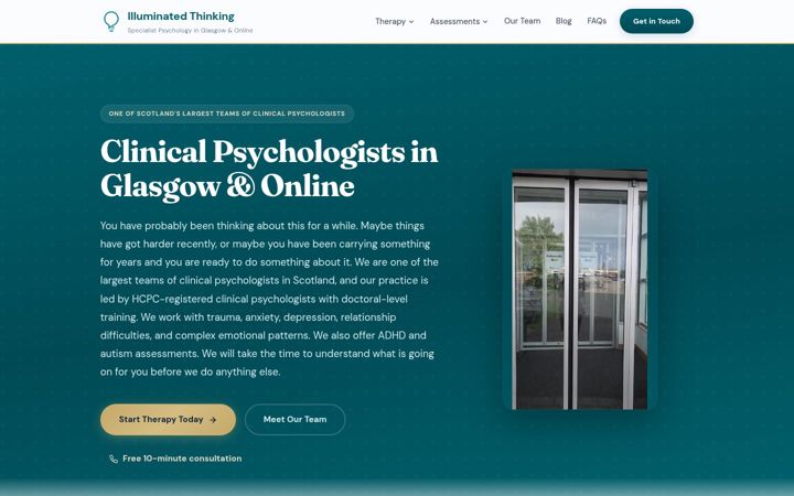 Screenshot of illuminatedthinking.co.uk