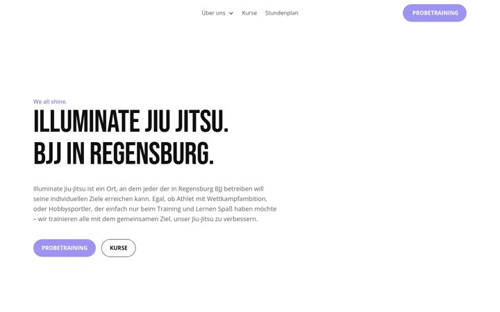 Captură de ecran a illuminatejiujitsu.de