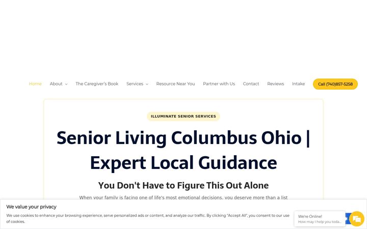 Screenshot of illuminateseniorservices.com