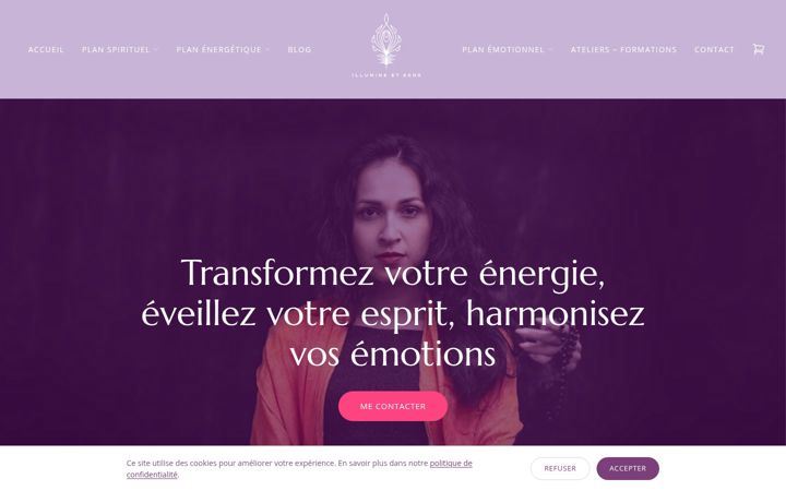 Screenshot of illumine-et-sens.fr