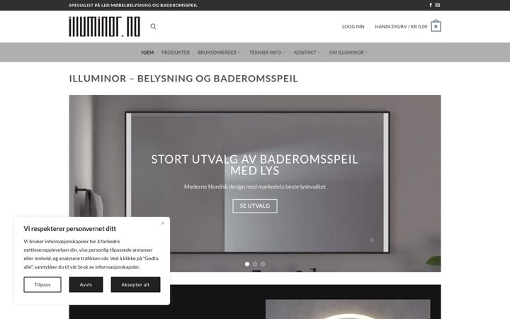 Screenshot of illuminor.no