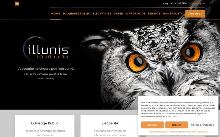 Screenshot of illunis.be