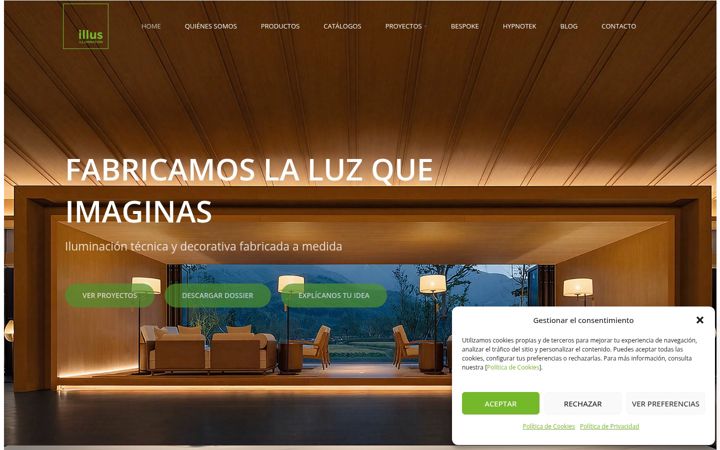 Screenshot of illusillumination.es