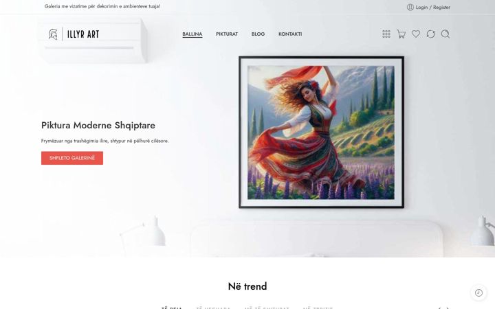 Screenshot of illyrart.com