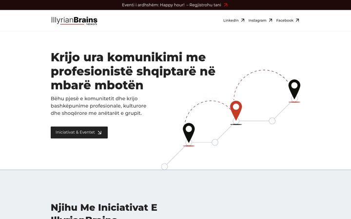 Screenshot of illyrianbrains.com