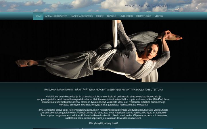 Screenshot of ilma-akrobaatti.fi
