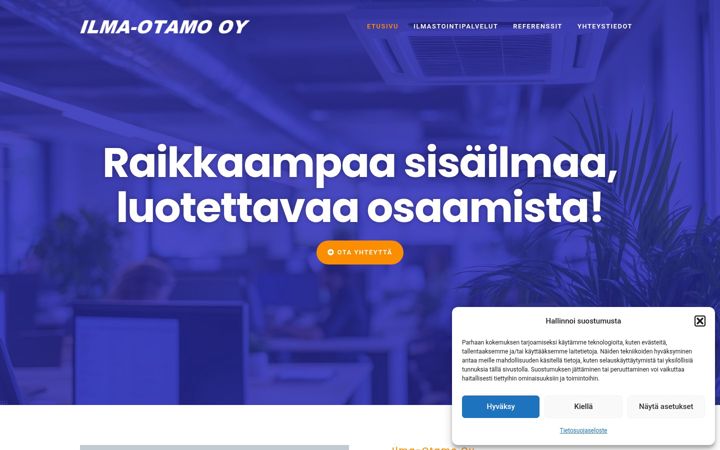 Screenshot of ilma-otamo.fi