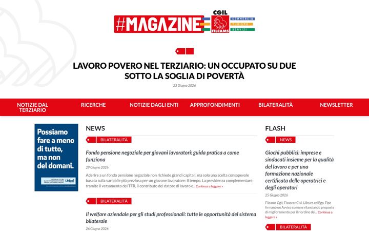Captura de pantalla de ilmagazinefilcams.it