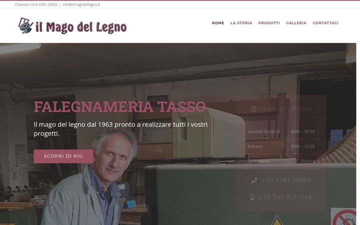 Screenshot of ilmagodellegno.it