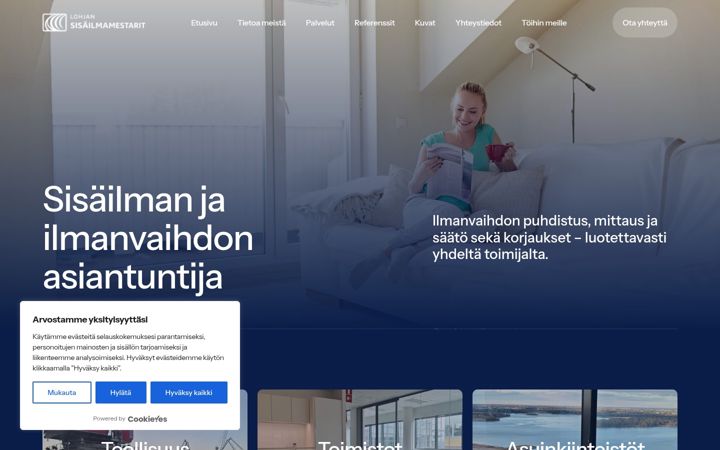 Screenshot of ilmamestarit.fi