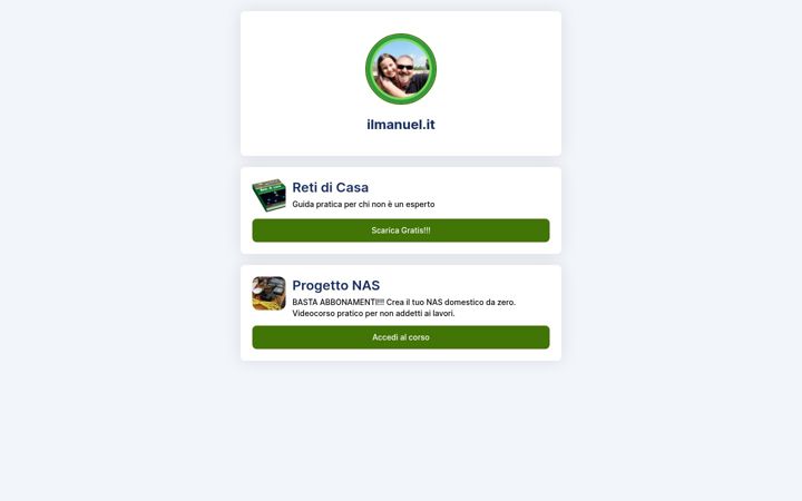 Screenshot of ilmanuel.it