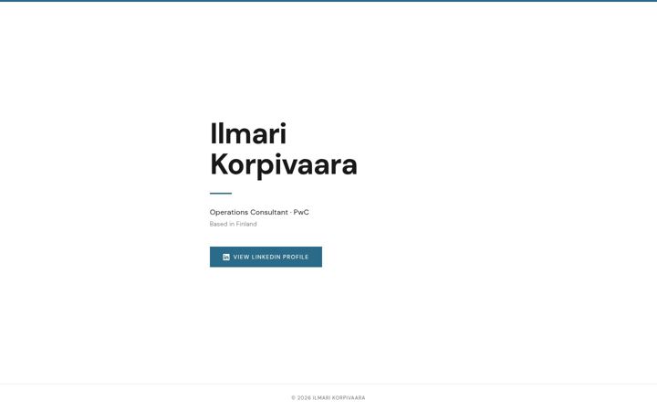 Snímek obrazovky ilmarikorpivaara.com