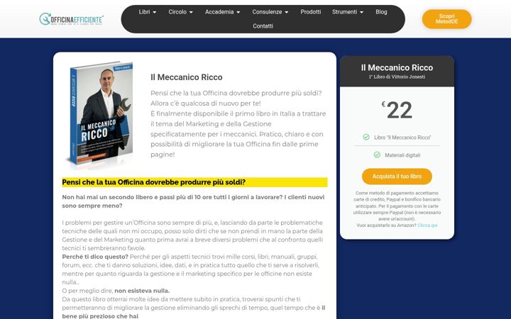 Screenshot of ilmeccanicoricco.it