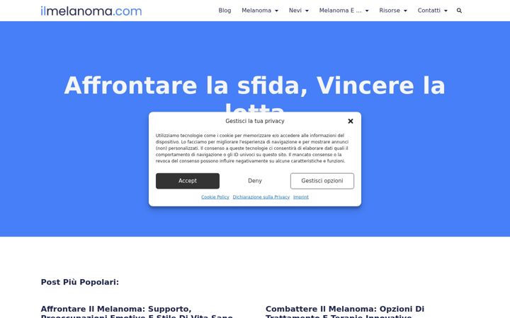 Skjámynd af ilmelanoma.com