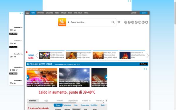 Screenshot of ilmeteo.it
