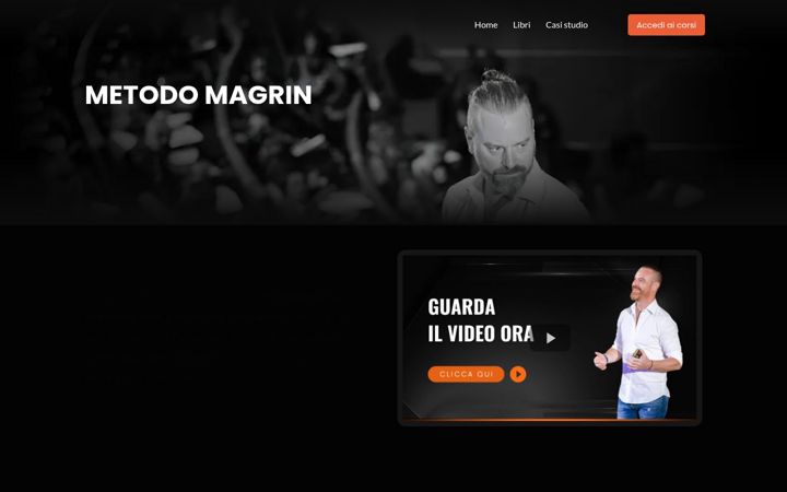 Screenshot of ilmetodomagrin.com