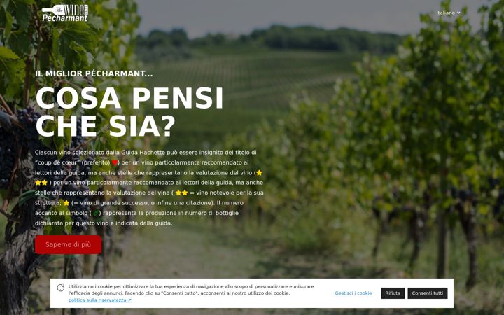 Skjámynd af ilmigliorvinopecharmant.com