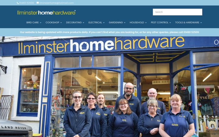 Screenshot of ilminsterhomehardware.co.uk