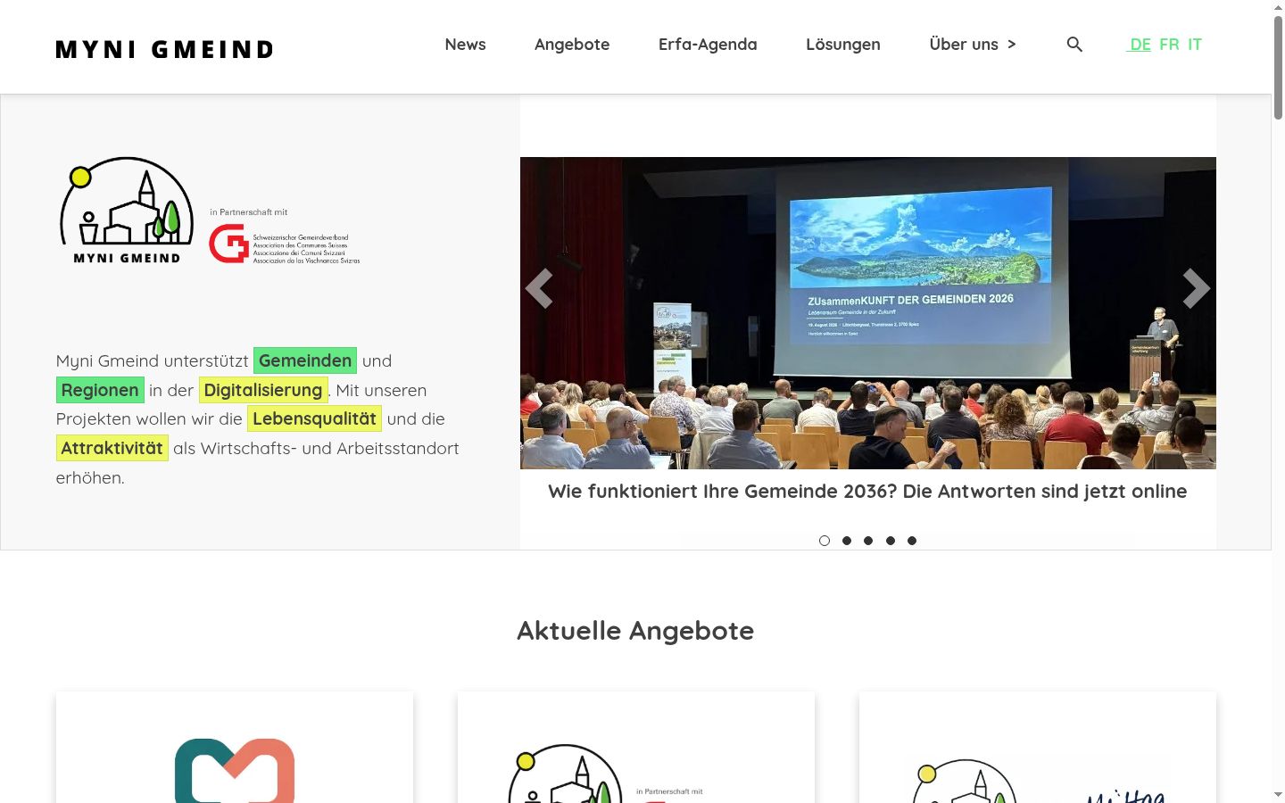 Screenshot des Einwilligungsbanners vor jeglicher Interaktion