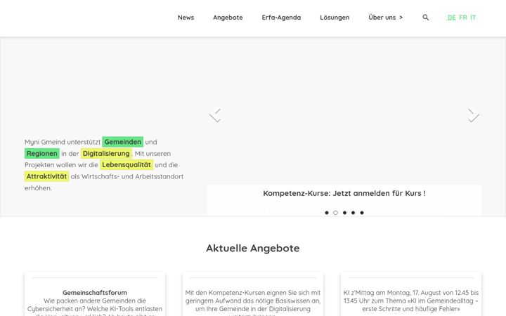 Screenshot of ilmiocomune.ch