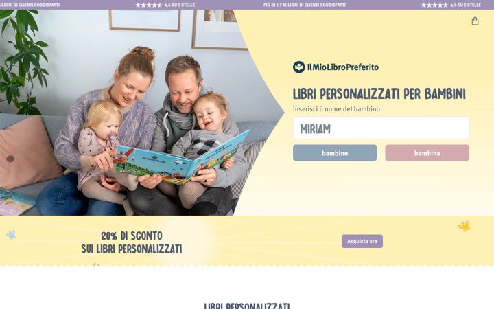 Screenshot of ilmiolibropreferito.it