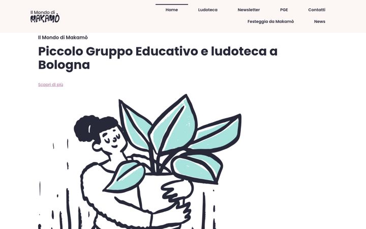 Kuvakaappaus sivustosta ilmondodimakamo.it