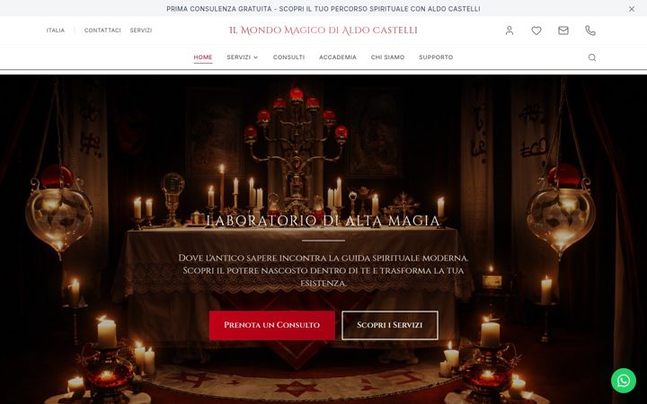 Screenshot of ilmondomagicodialdocastelli.com