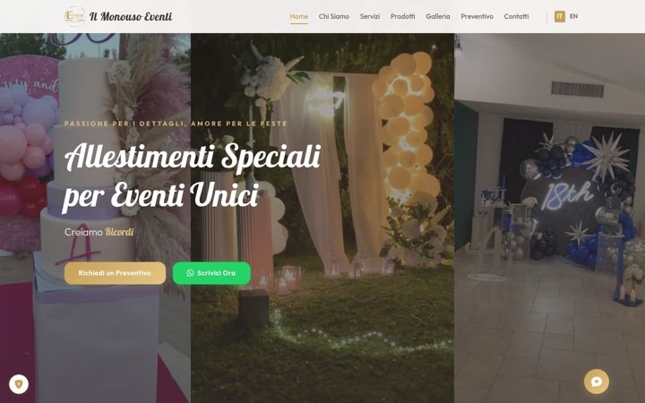 Screenshot of ilmonousoeventi.altervista.org