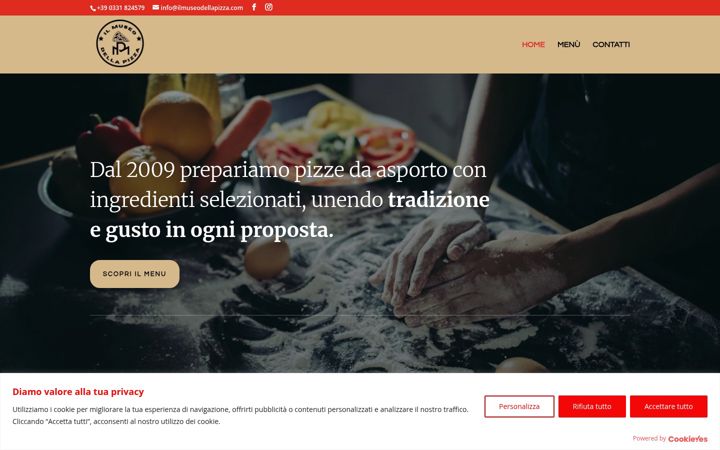 Skärmbild av ilmuseodellapizza.com
