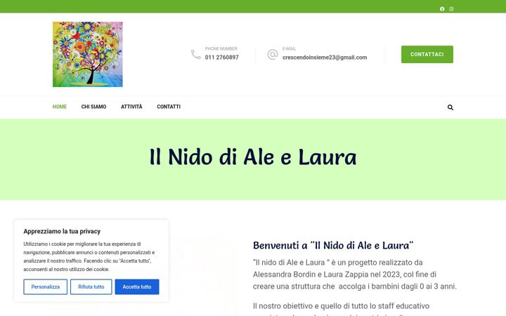 Screenshot of ilnidodialeelaura.it