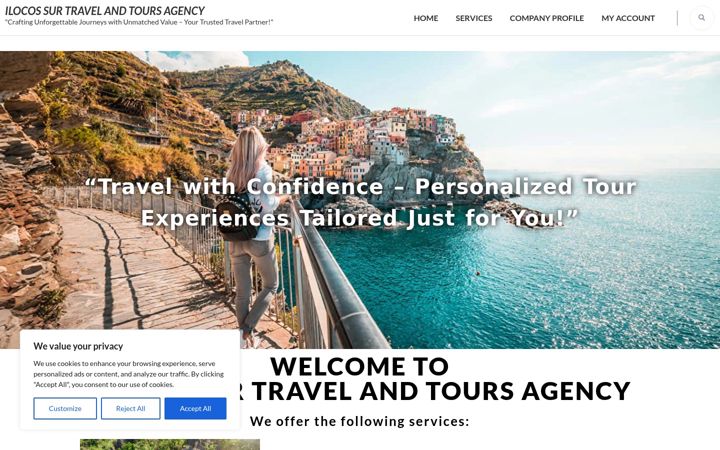 Screenshot of ilocossurtravelandtourservice.com