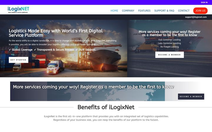 Екранна снимка на ilogixnet.com