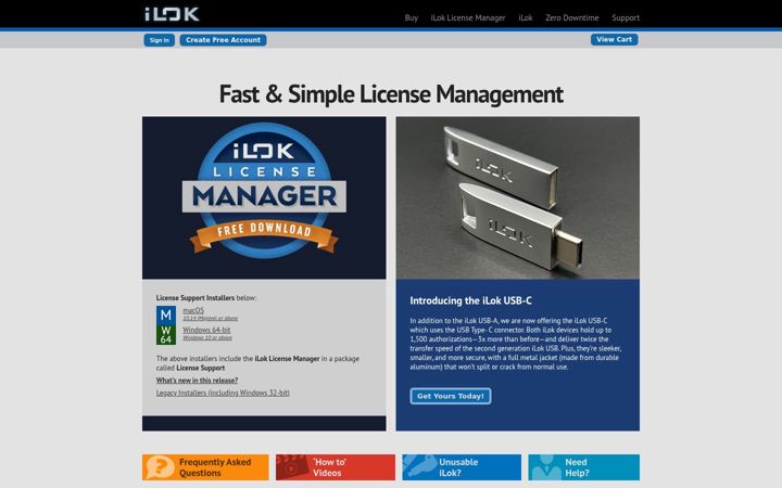Screenshot of ilok.com