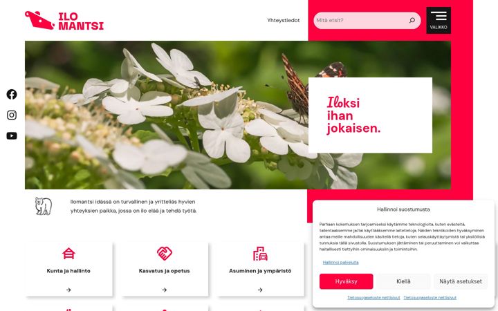 Screenshot of ilomantsi.fi