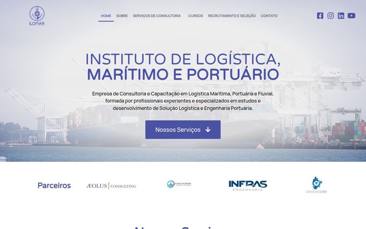 Screenshot of ilomar.com.br