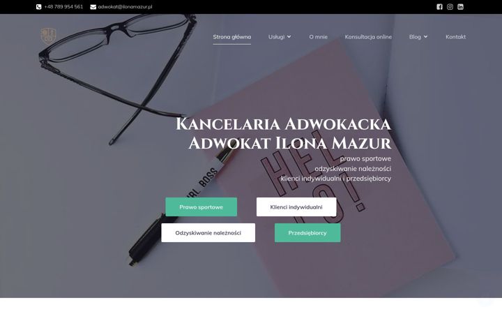 Screenshot of ilonamazur.pl