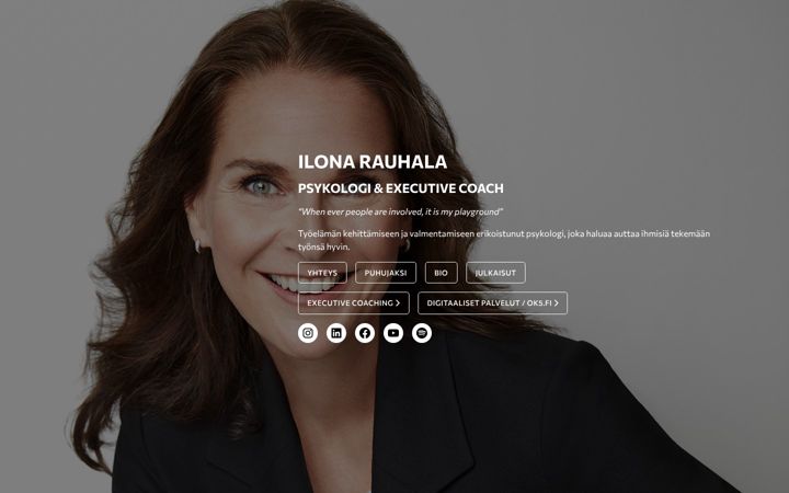 Screenshot of ilonarauhala.fi