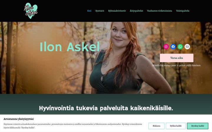 Screenshot of ilonaskel.fi