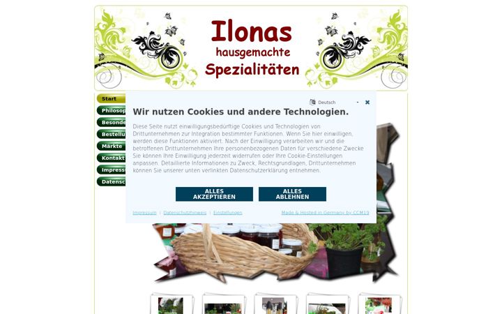 Screenshot of ilonaskonfi.de