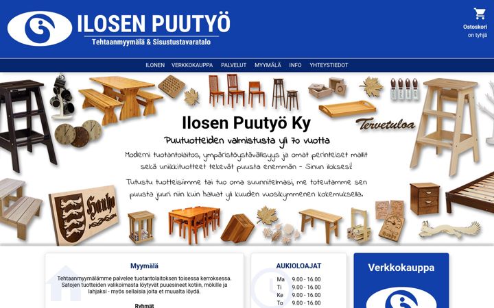 Screenshot of ilonen.fi