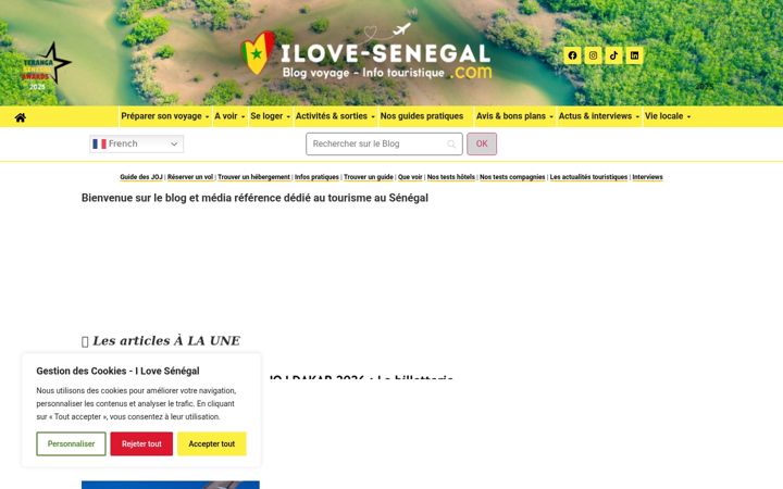 Screenshot of ilove-senegal.com