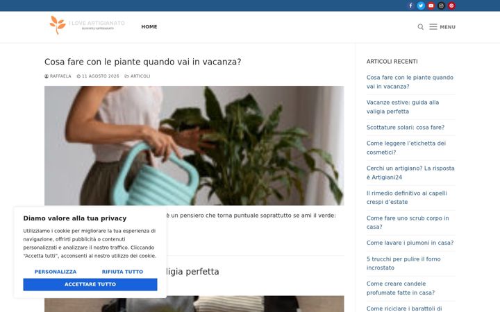Screenshot of iloveartigianato.com