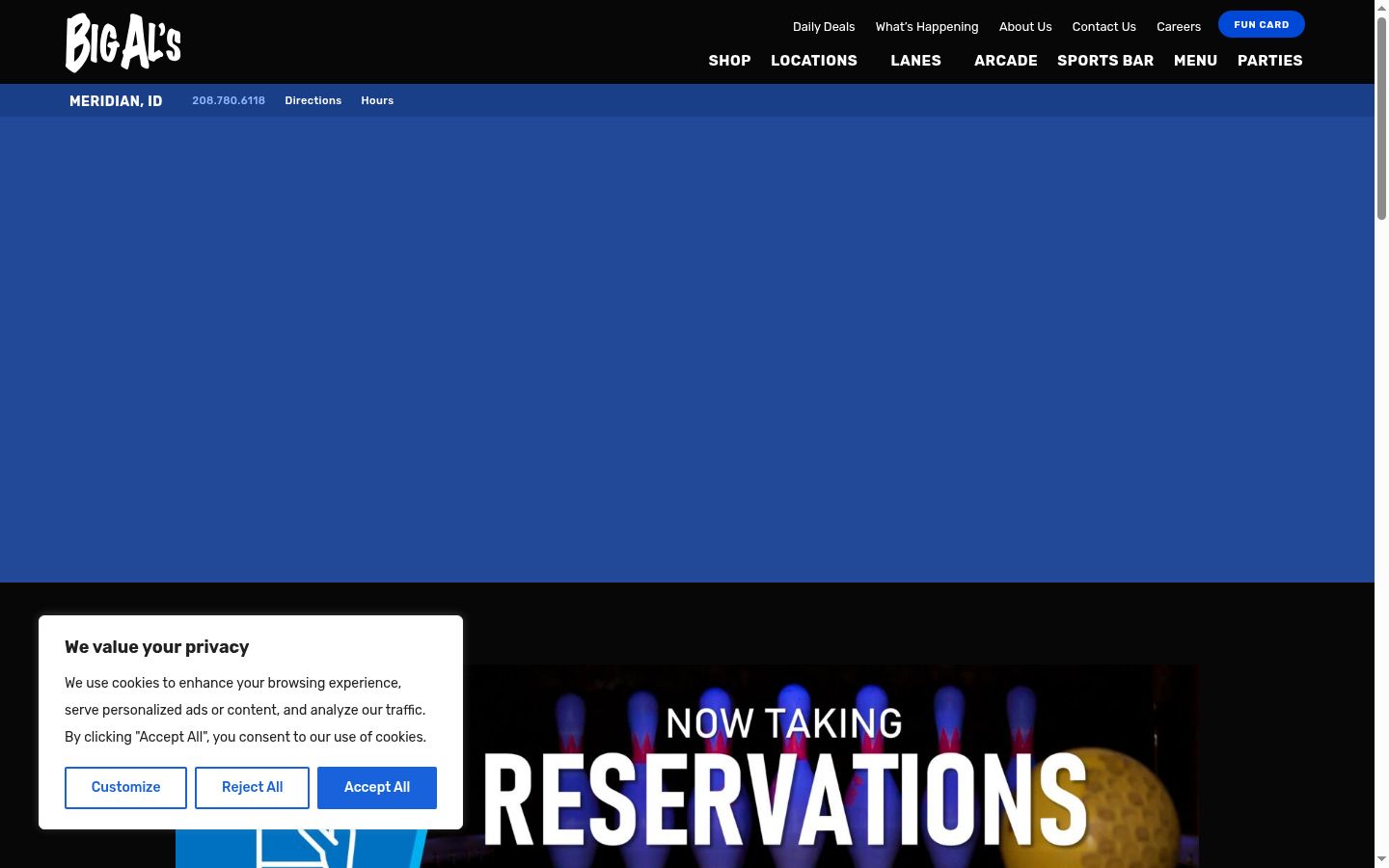 Screenshot tal-banner tal-kunsens muri qabel kwalunkwe interazzjoni