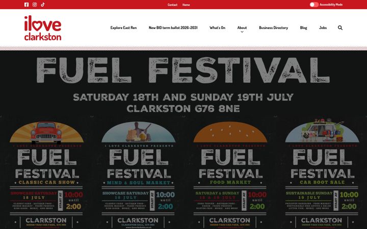 Screenshot of iloveclarkston.co.uk